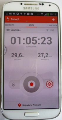 Strava.com auf Samsung Galaxy 4